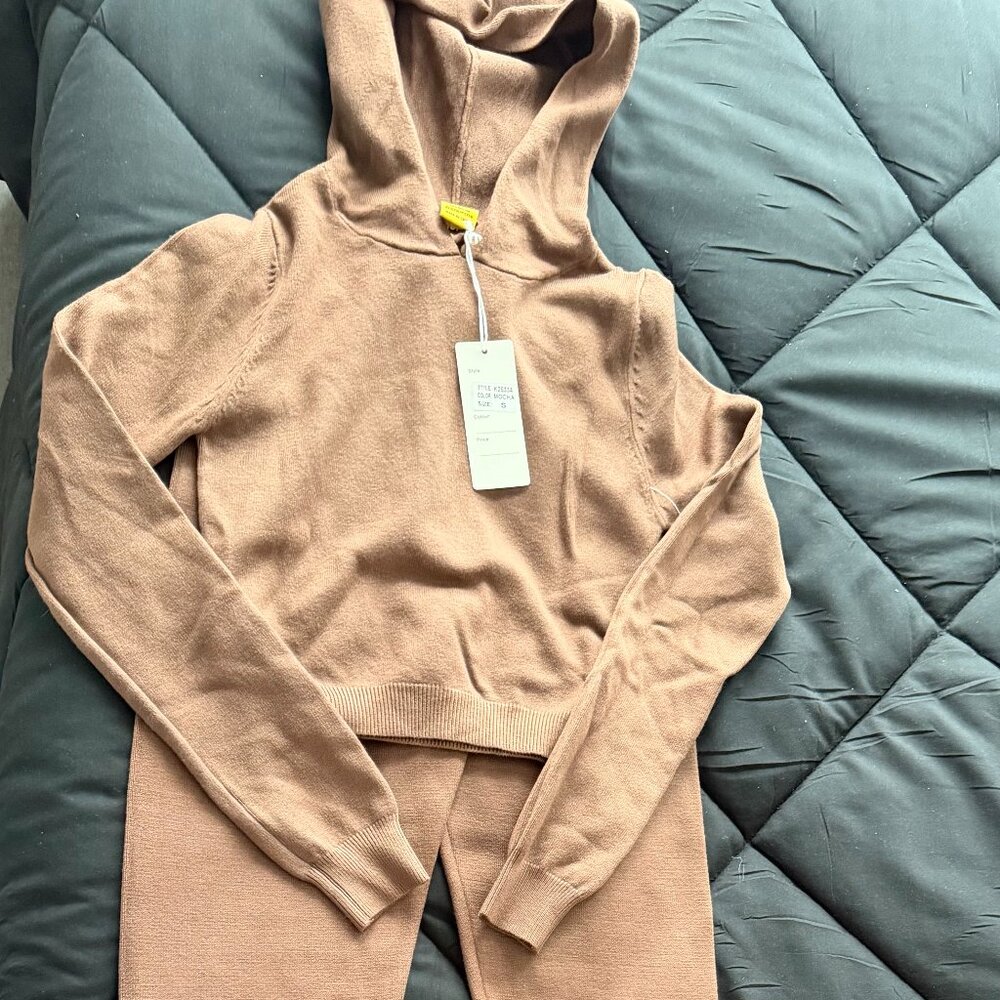 Cozy Chic Knit Mocha 2-Piece Set